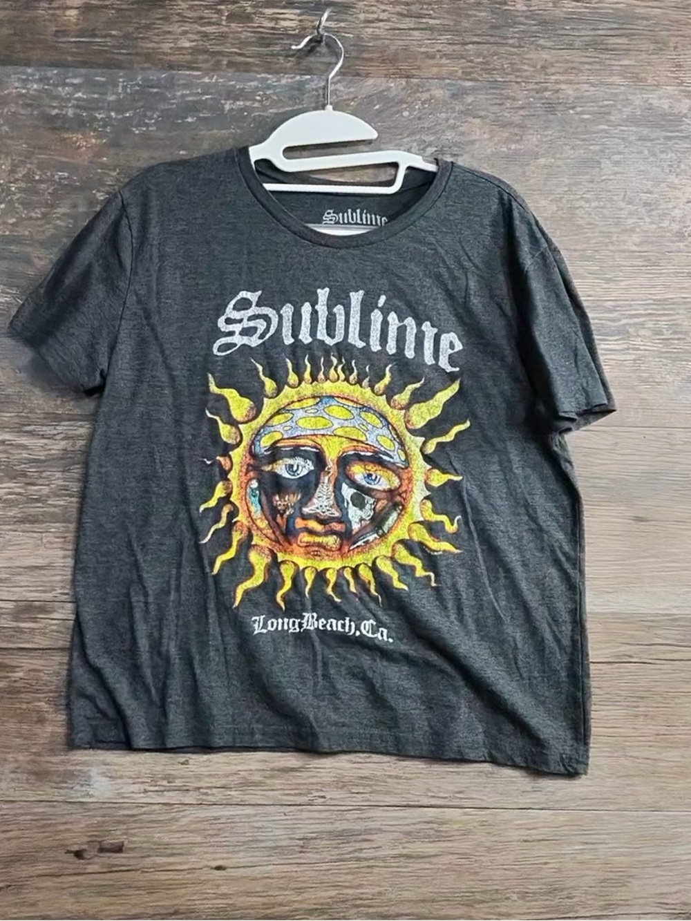 Sublime Charcoal Short-Sleeve Sun Graphic Tee